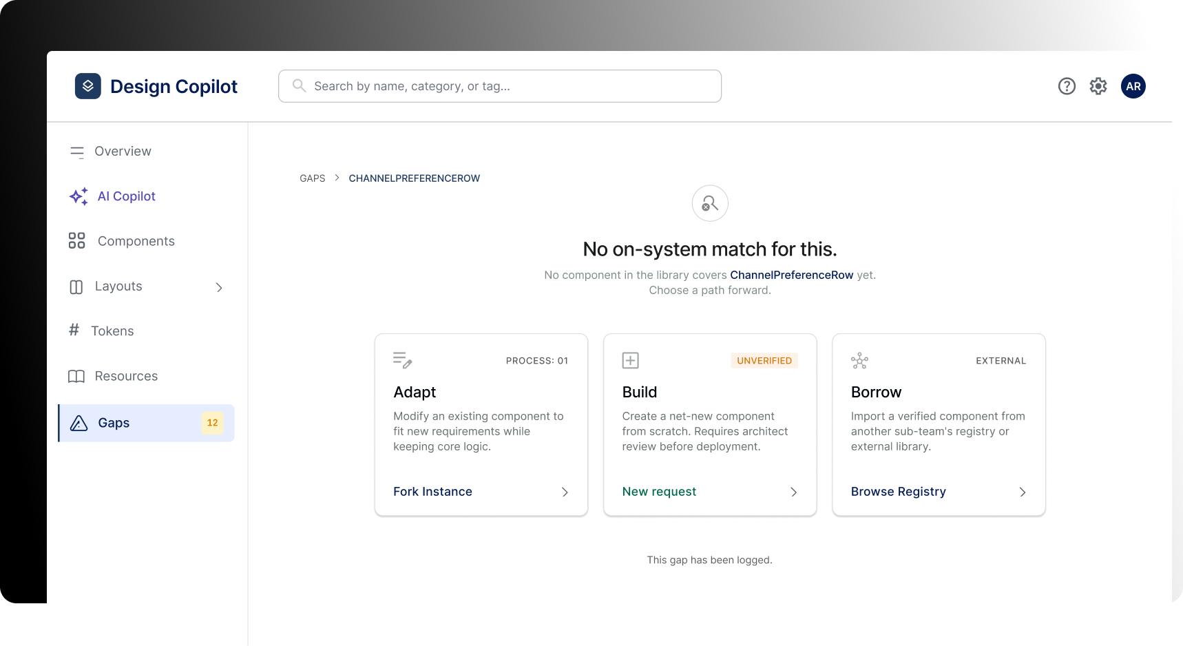 GAP FLOW — Adapt, Build new, Borrow